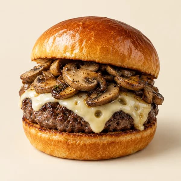 Mushroom Swiss Burger
